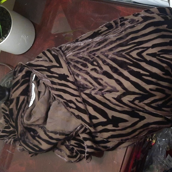Joan Rivers Zebra Print Cardigan in Brown - Picture 4 of 7